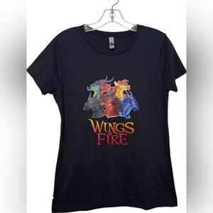 Next Level Apparel Wings of Fire Womens  Graphic Tee Large